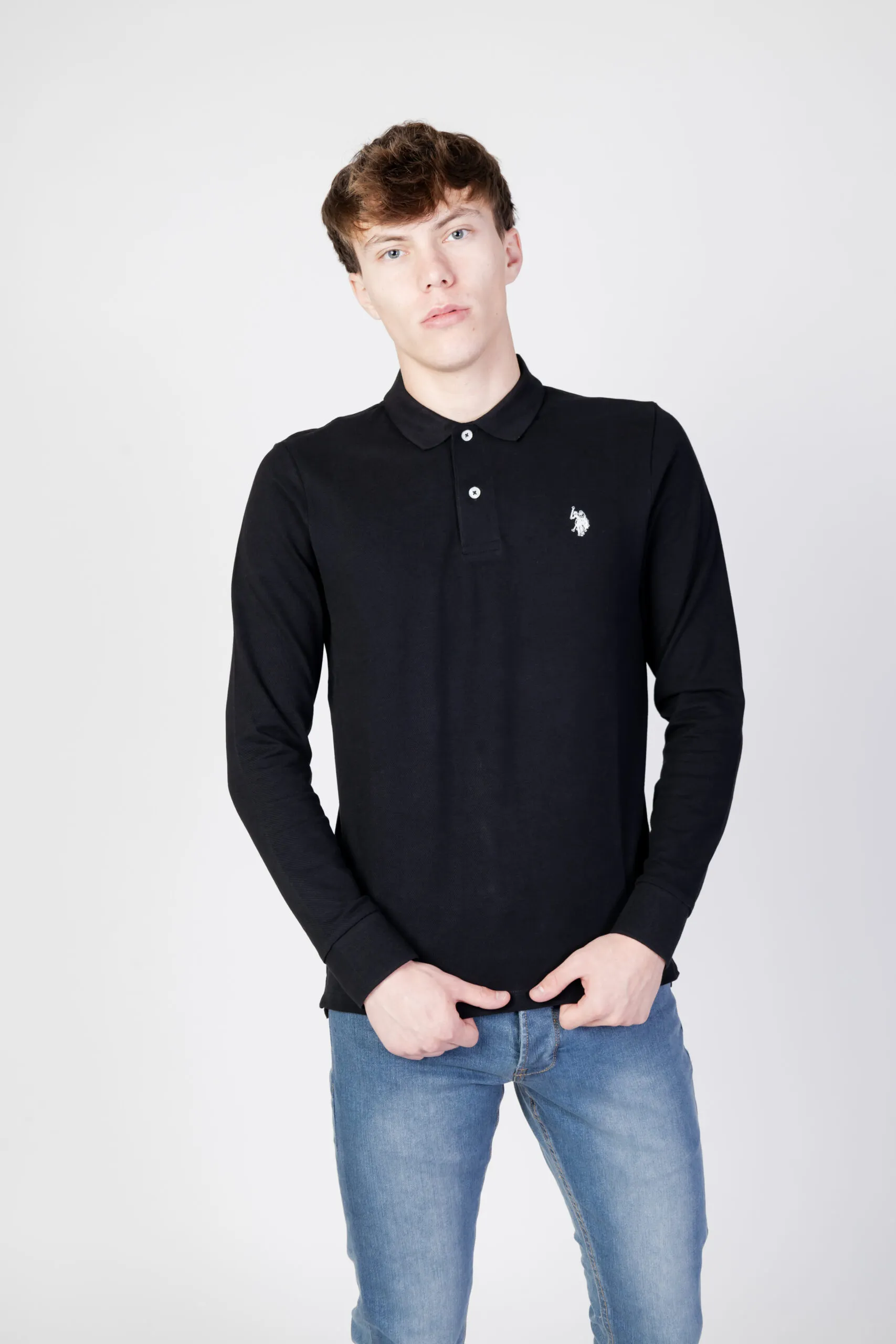 Polo manica lunga U.S. Polo Assn. must ehpd Nero