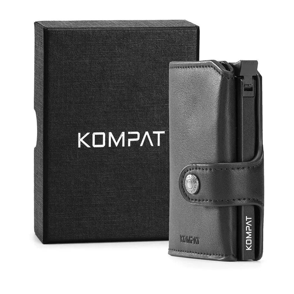 Portacarte KOMPAT linea Kompat X con RFID Colore Nero Essenziale
