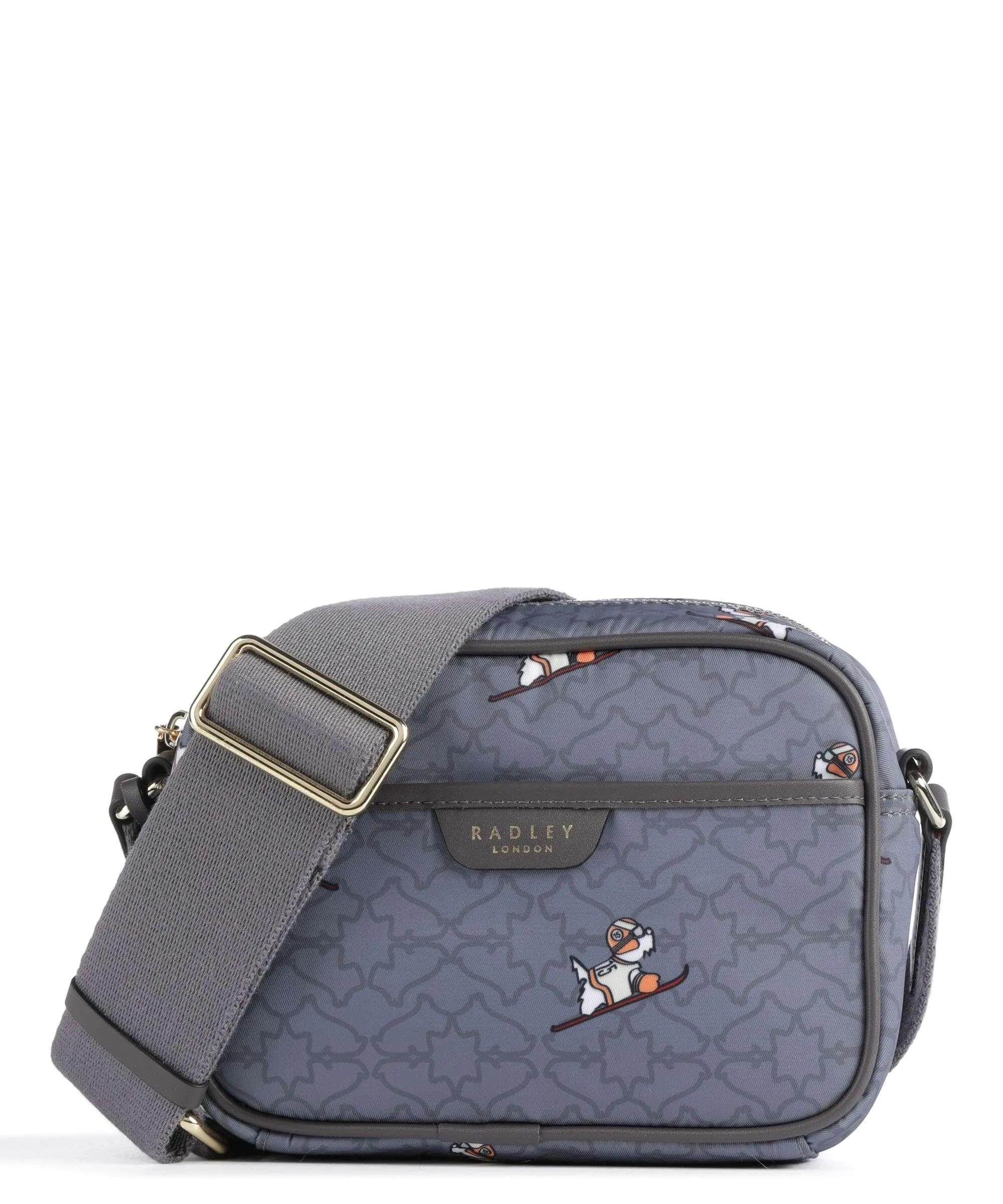  Radley London Heirloom Ski Dog Borsa a tracolla poliestere riciclato blu-grigio  