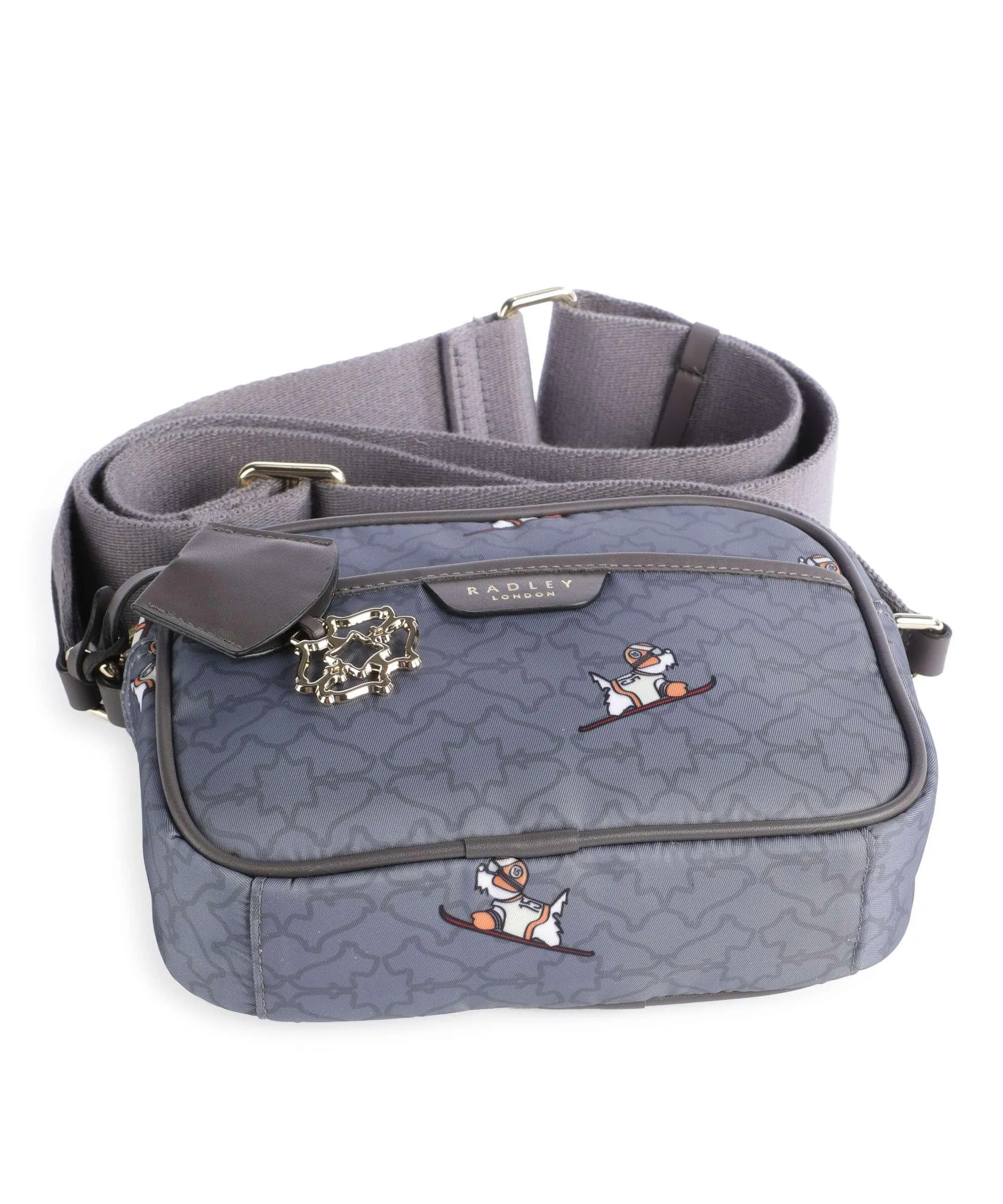  Radley London Heirloom Ski Dog Borsa a tracolla poliestere riciclato blu-grigio  