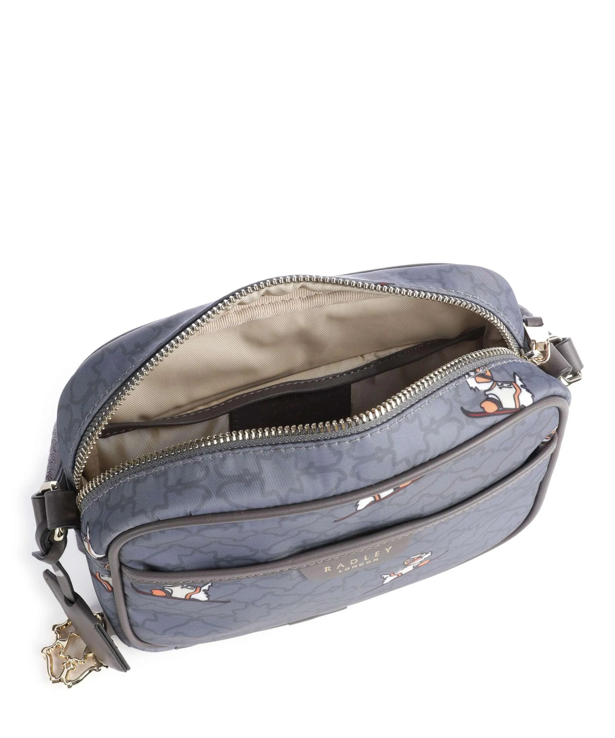  Radley London Heirloom Ski Dog Borsa a tracolla poliestere riciclato blu-grigio  