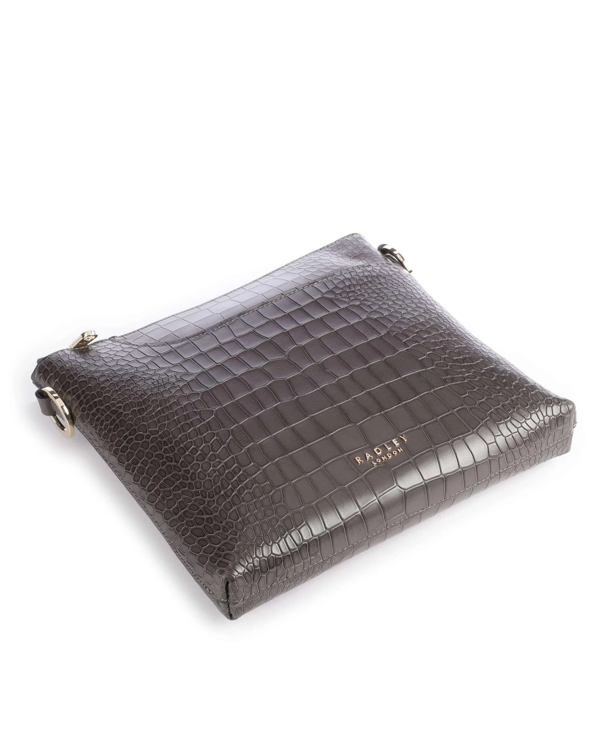  Radley London Pockets Borsa a tracolla pelle di vacchetta finemente grana marrone scuro  
