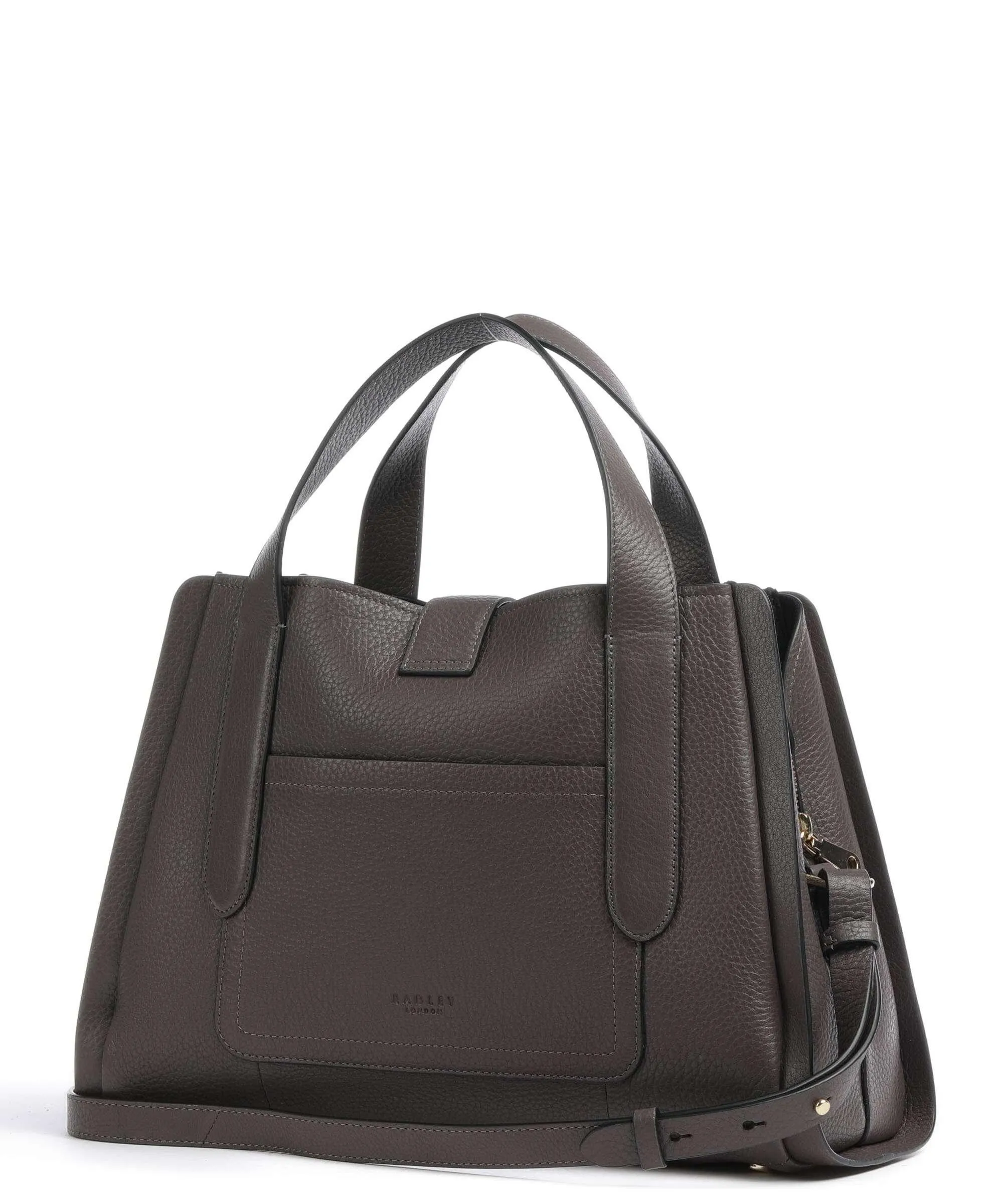  Radley London Sloane Street Borsa a mano pelle a grana fine marrone scuro  