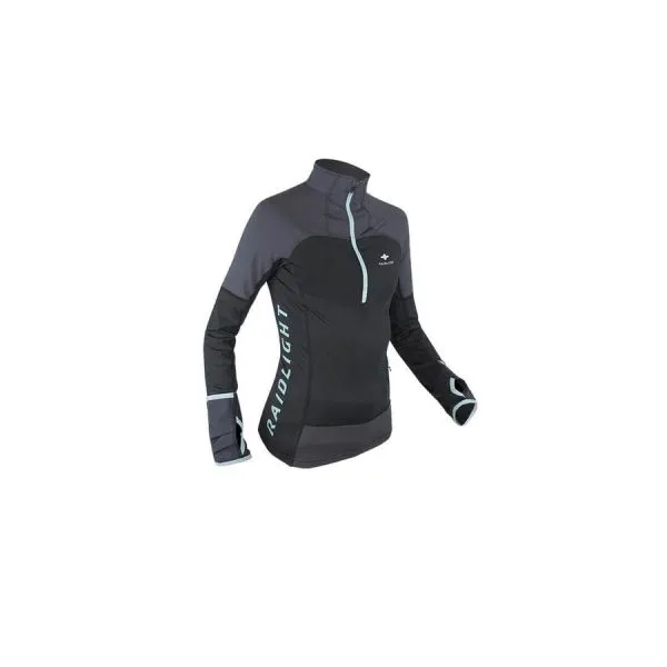 RAIDLIGHT WINTERTRAIL LS TOP W Black/Dark Grey maglia termica maniche lunghe donna