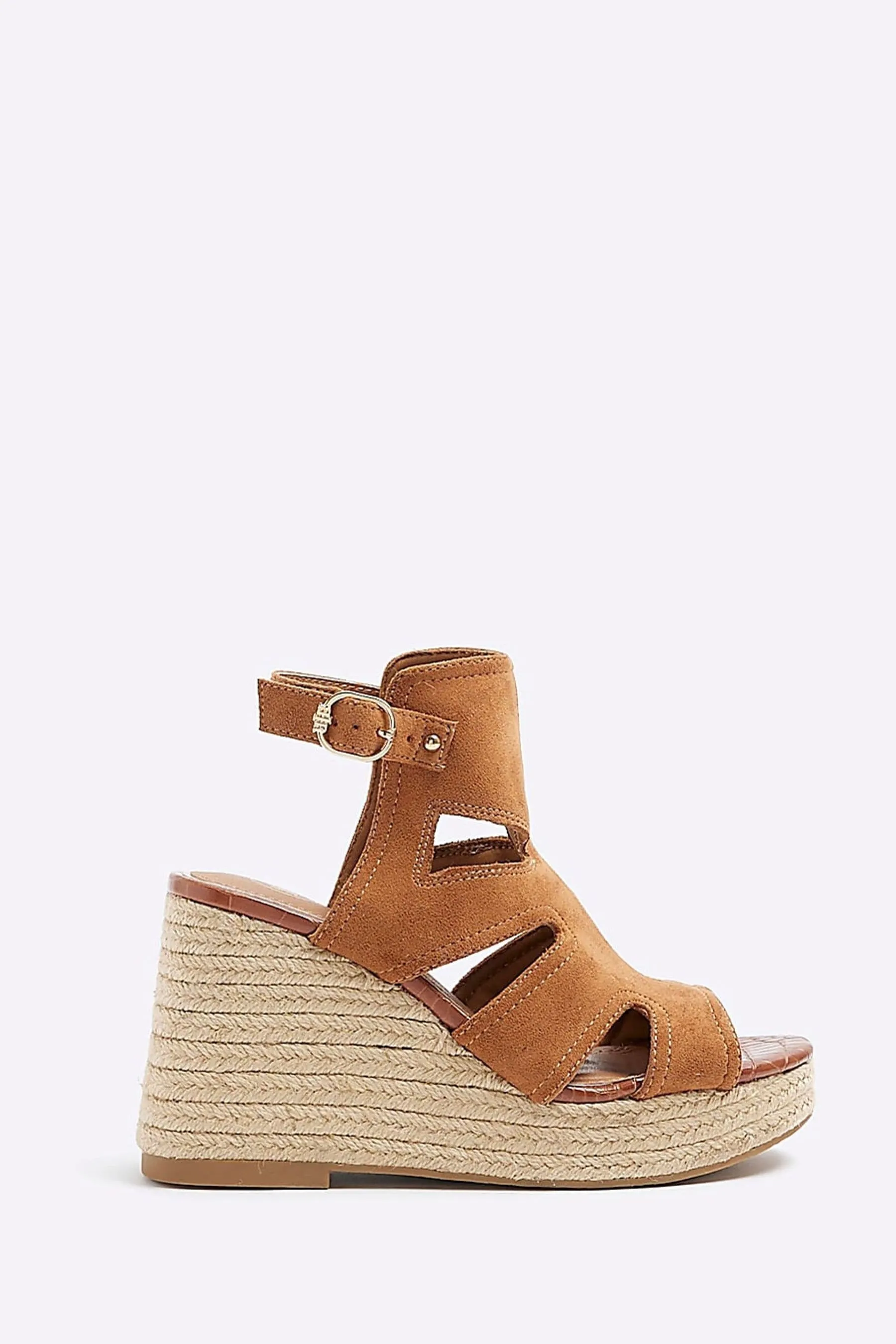River Island Vestibilità ampia - Scarpe Stivali con zeppa e cut-out