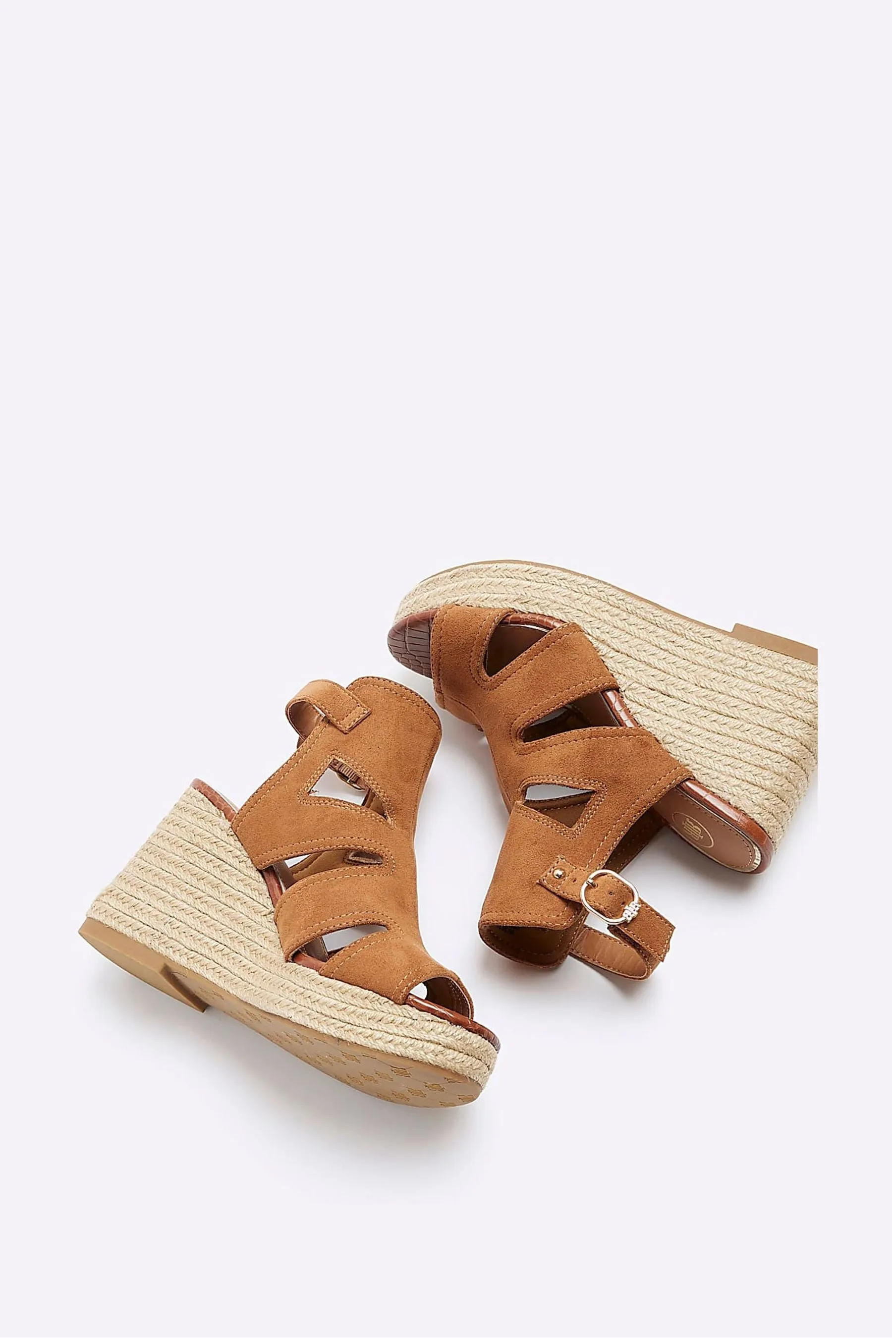 River Island Vestibilità ampia - Scarpe Stivali con zeppa e cut-out