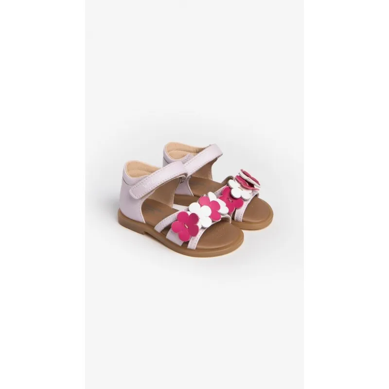 SANDALI KIDS IN PELLE PER BAMBINI NEROGIARDINI