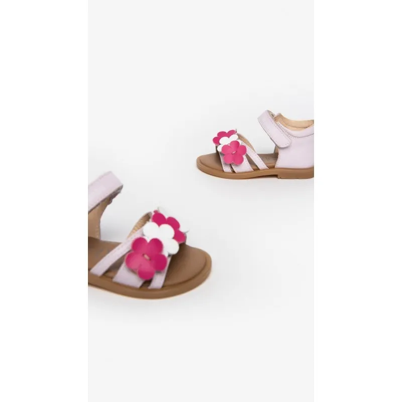SANDALI KIDS IN PELLE PER BAMBINI NEROGIARDINI
