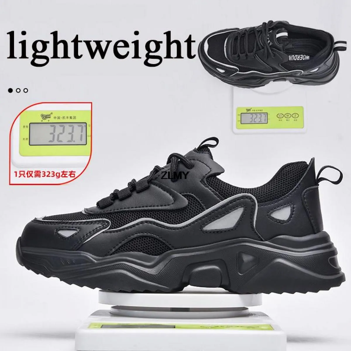 Scarpe antinfortunistiche da donna di grandi dimensioni con plateau Sneaker con punta in acciaio Uomo Donna Stivali antinfortuni