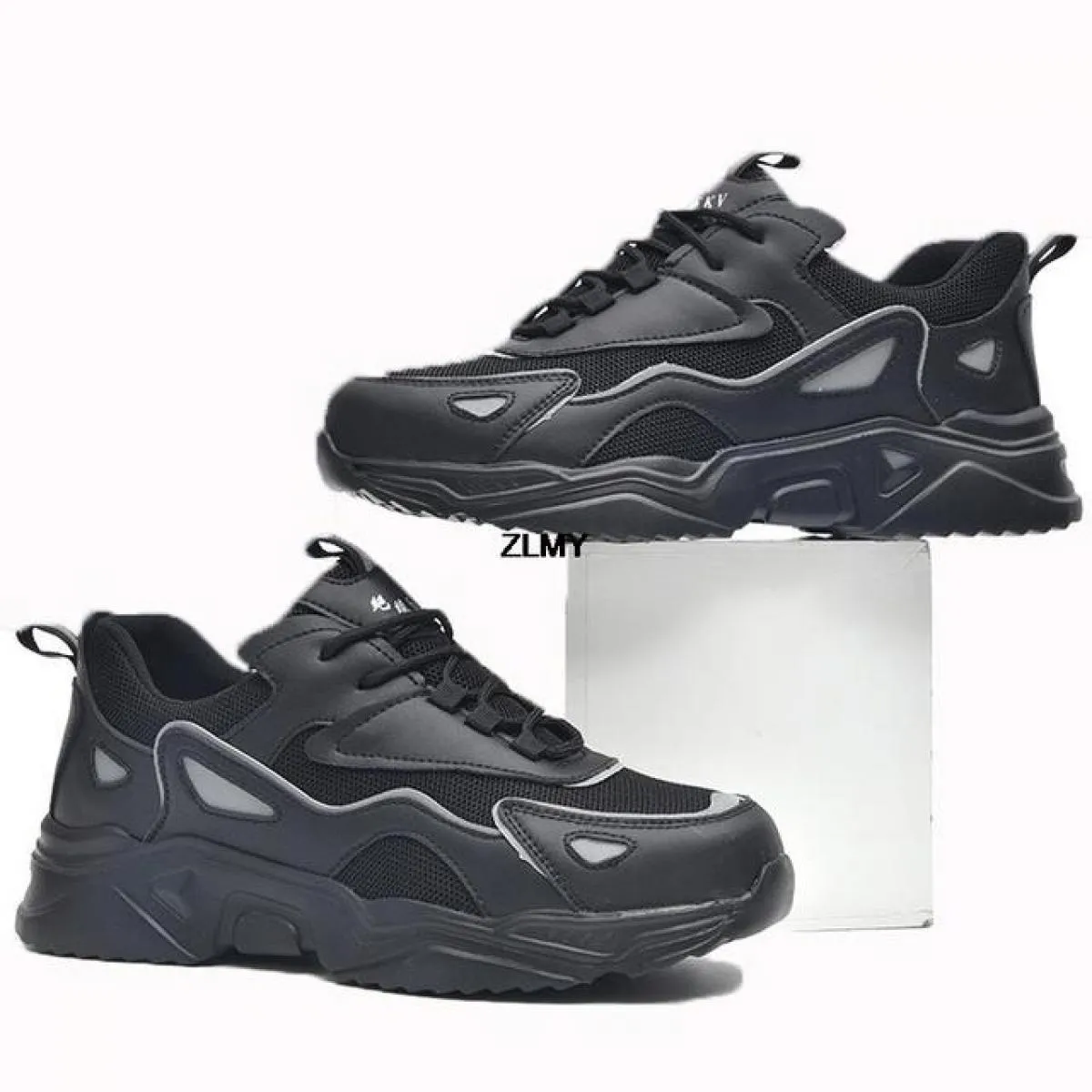 Scarpe antinfortunistiche da donna di grandi dimensioni con plateau Sneaker con punta in acciaio Uomo Donna Stivali antinfortuni
