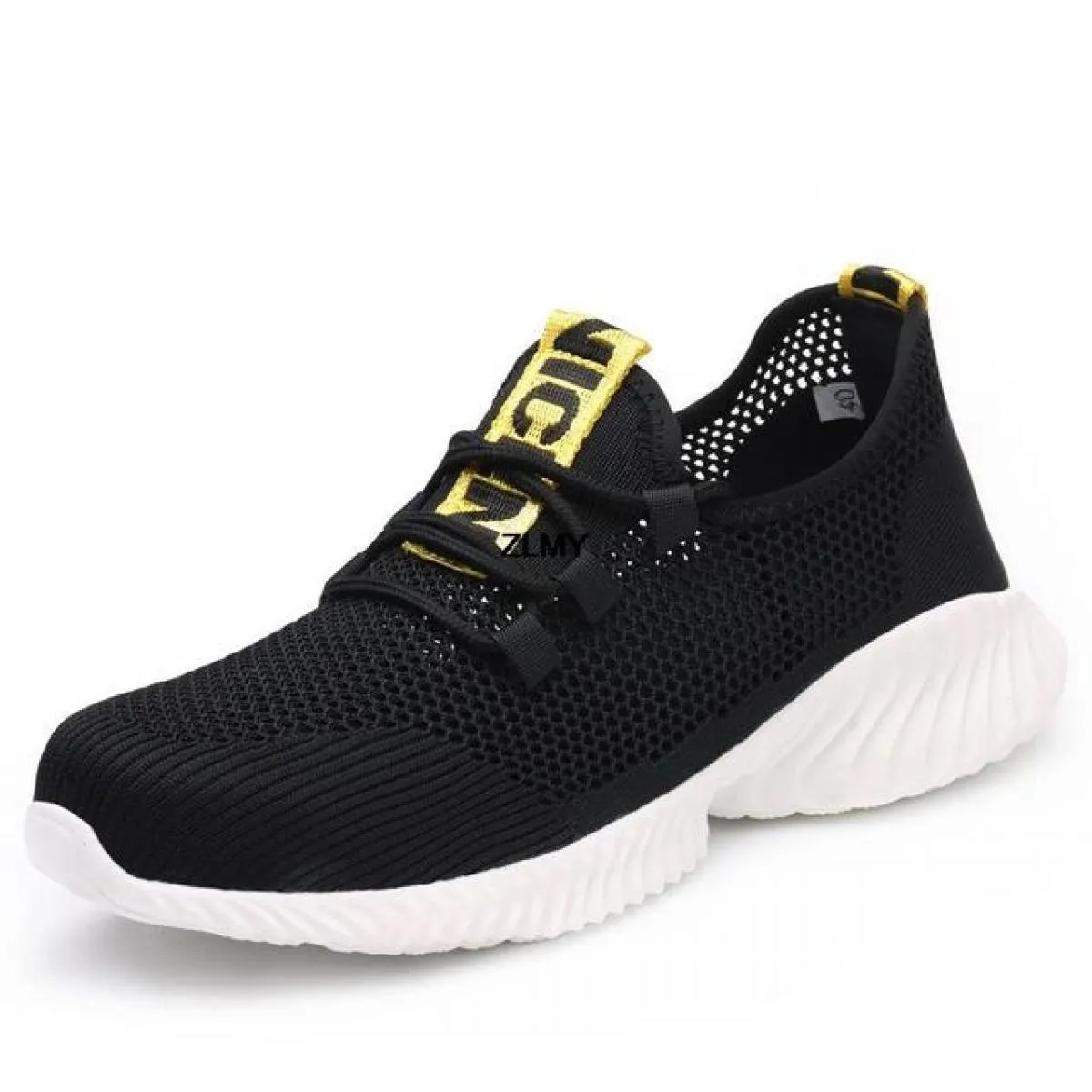 Scarpe antinfortunistiche da uomo in mesh traspirante con punta in acciaio Sneaker da lavoro leggere Stivali antinfortunistici a