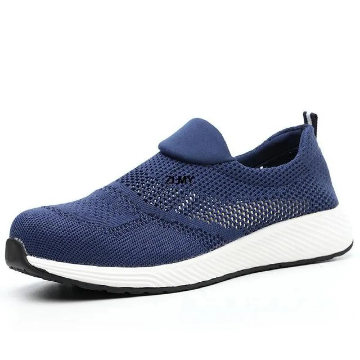 Scarpe antinfortunistiche da uomo in mesh traspirante con punta in acciaio Sneaker da lavoro leggere Stivali antinfortunistici a