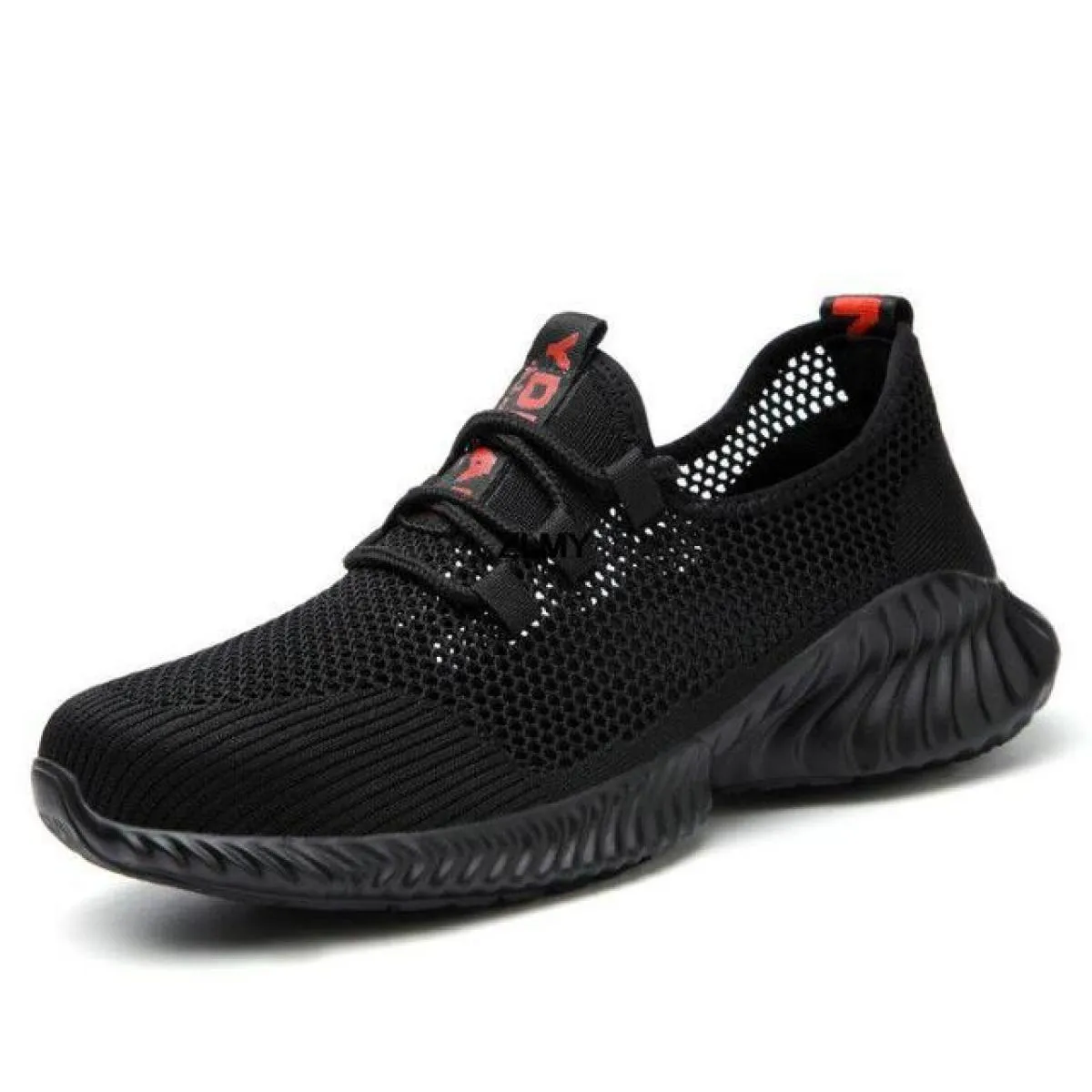 Scarpe antinfortunistiche da uomo in mesh traspirante con punta in acciaio Sneaker da lavoro leggere Stivali antinfortunistici a