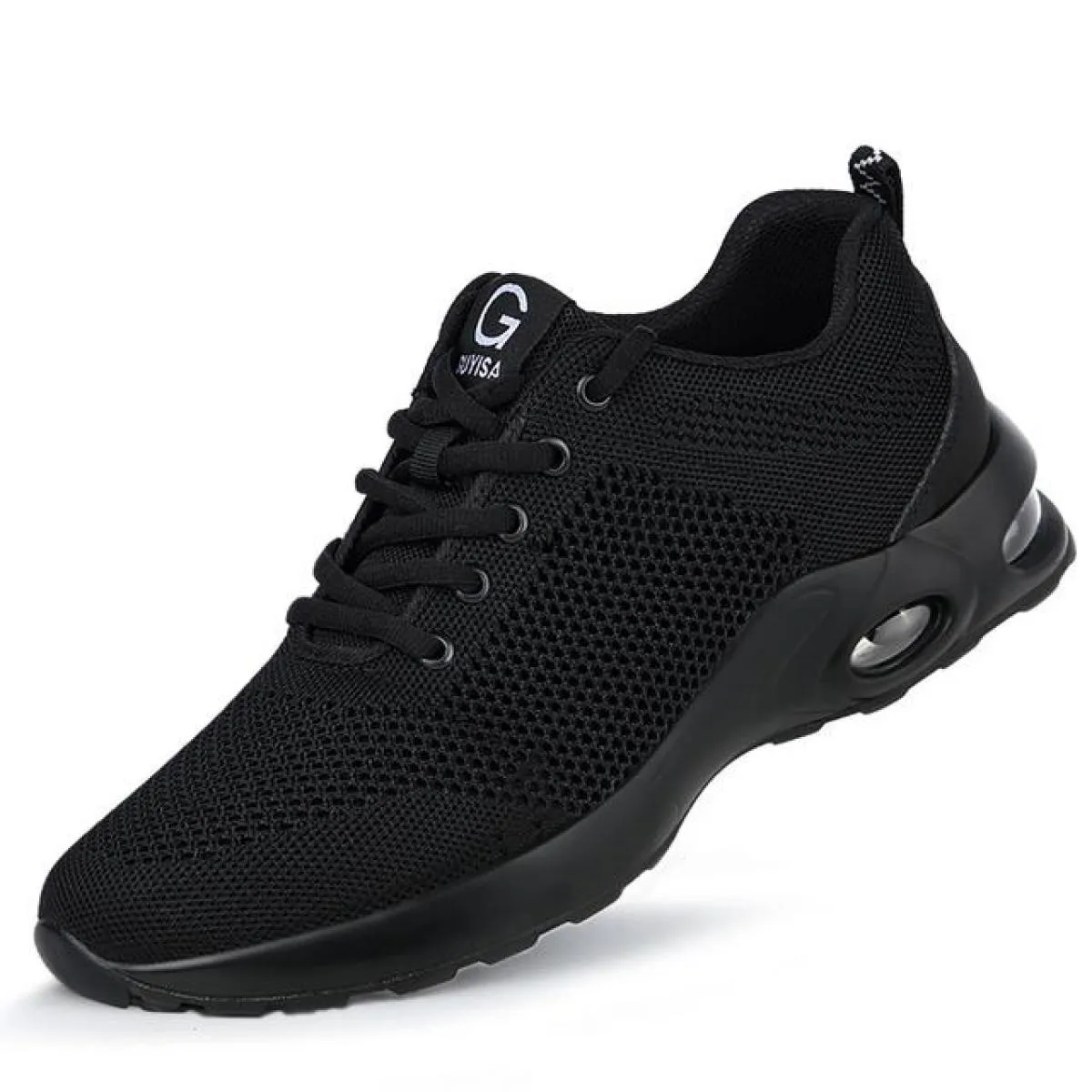 Scarpe antinfortunistiche da uomo Sneaker traspirante con puntale in acciaio Cuscino d'aria Stivali antinfortunistici da lavoro