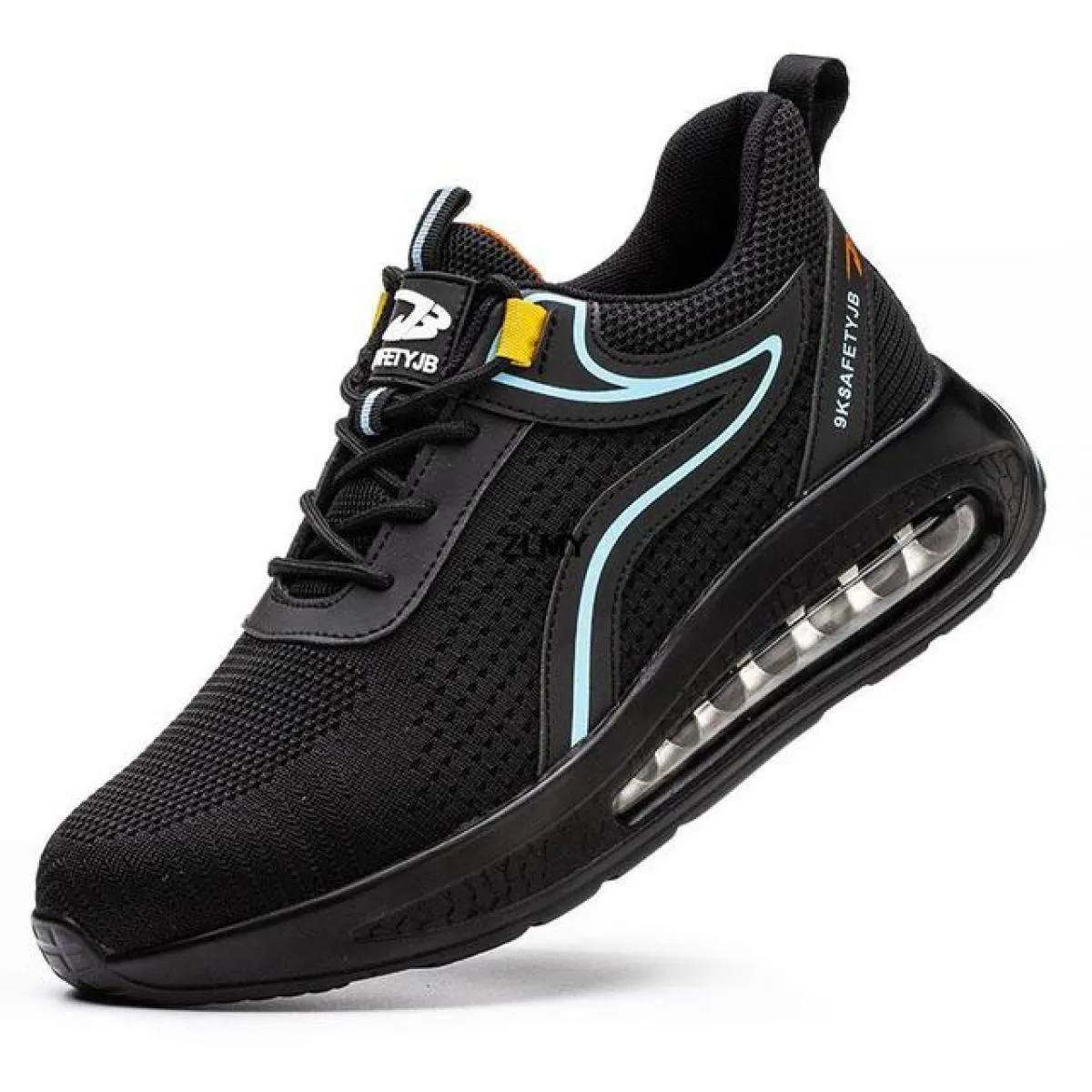 Scarpe antinfortunistiche da uomo Sneaker traspirante con puntale in acciaio Cuscino d'aria Stivali antinfortunistici da lavoro
