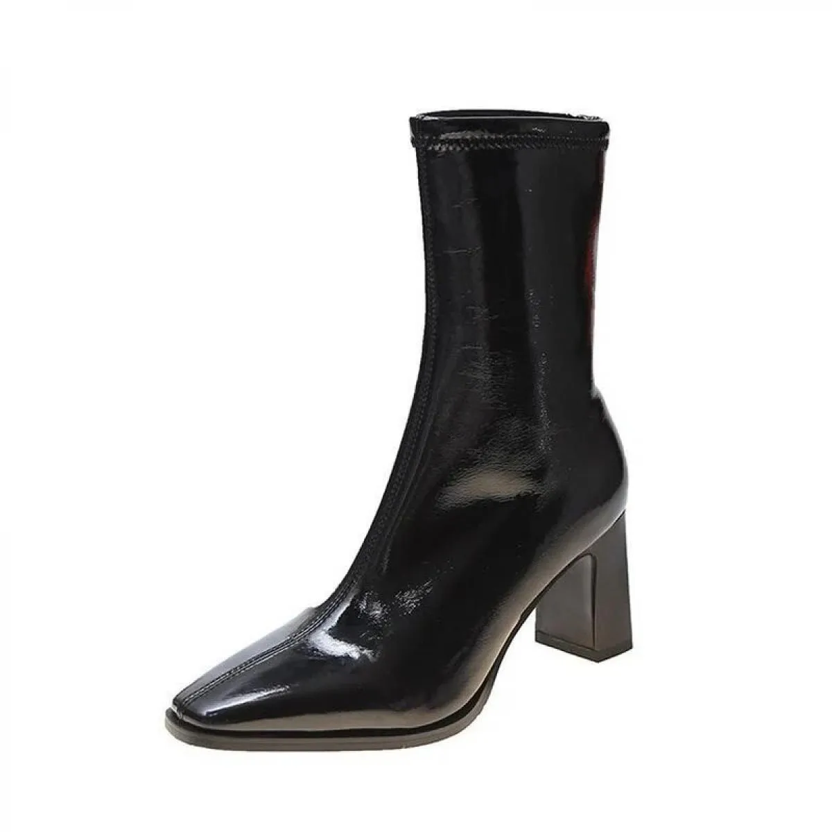 Scarpe autunnali per donna stivali da donna 2022 nuovi tacchi alti stivale da donna di lusso femminile zeppa invernale breve pel