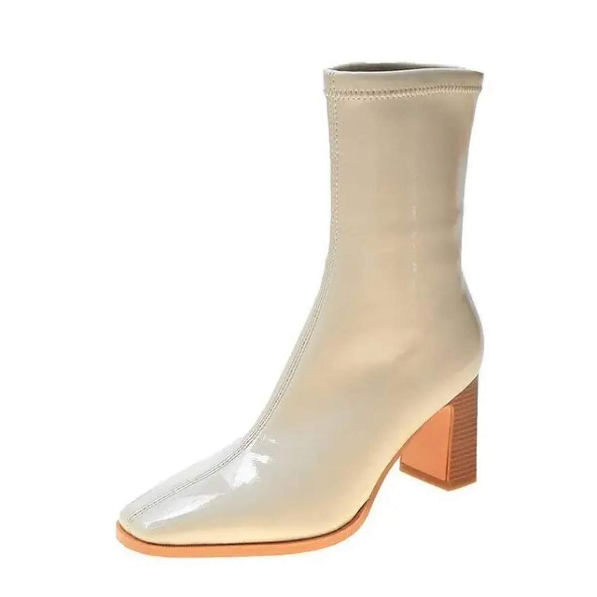 Scarpe autunnali per donna stivali da donna 2022 nuovi tacchi alti stivale da donna di lusso femminile zeppa invernale breve pel