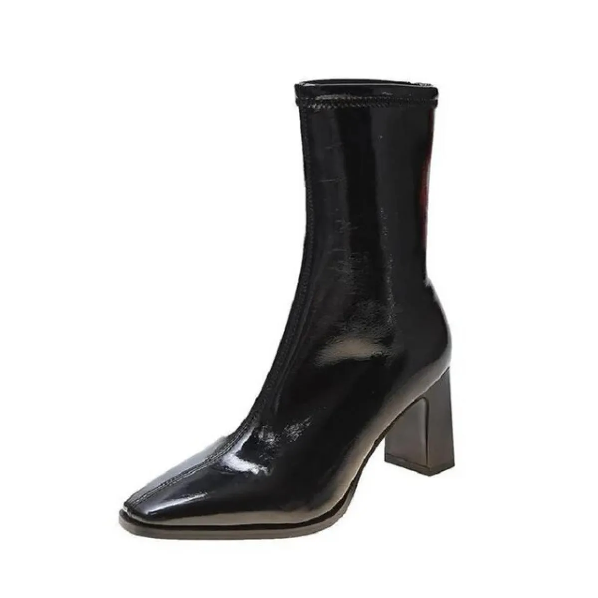 Scarpe autunnali per donna stivali da donna 2022 nuovi tacchi alti stivale da donna di lusso femminile zeppa invernale breve pel