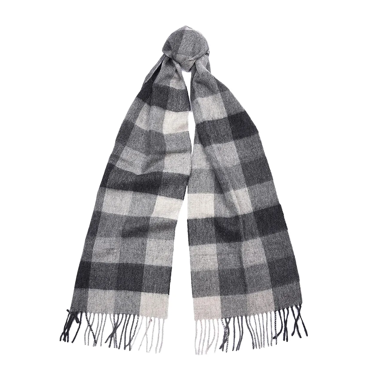 Sciarpa Barbour Tattersall Grigio / Nero / Bianco