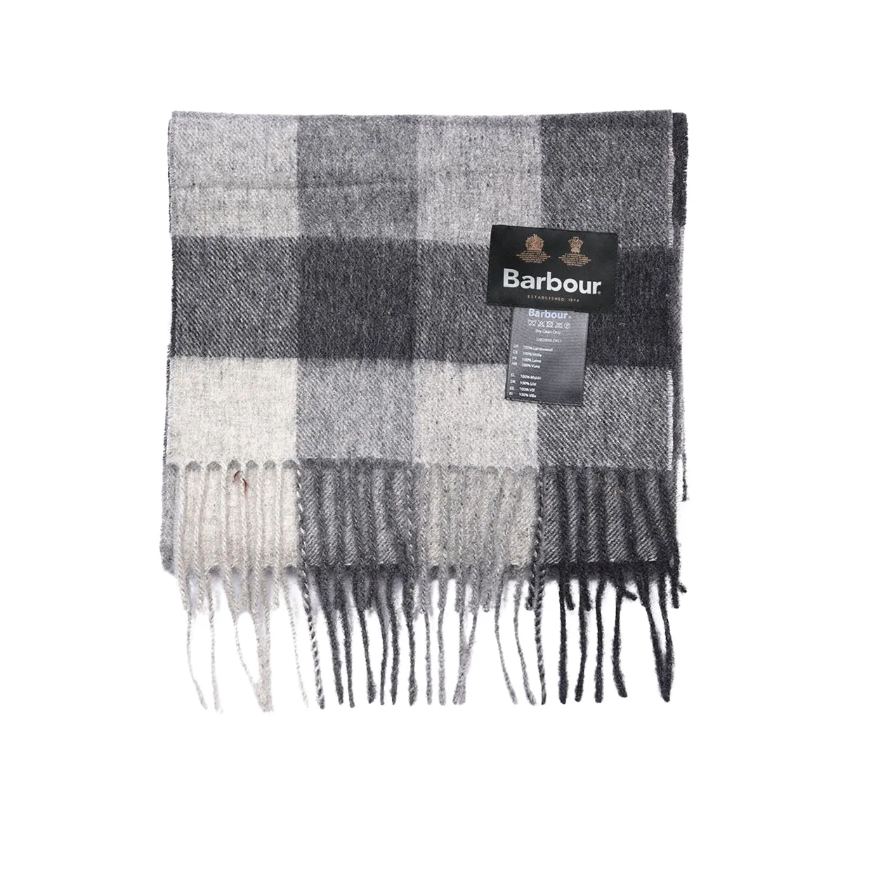 Sciarpa Barbour Tattersall Grigio / Nero / Bianco