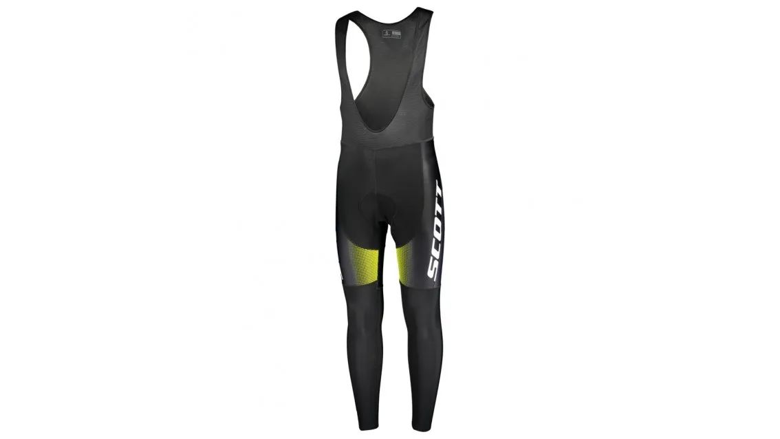 SCOTT Tights RC AS++ Black/Sulphur Yellow Calzamaglia Invernale