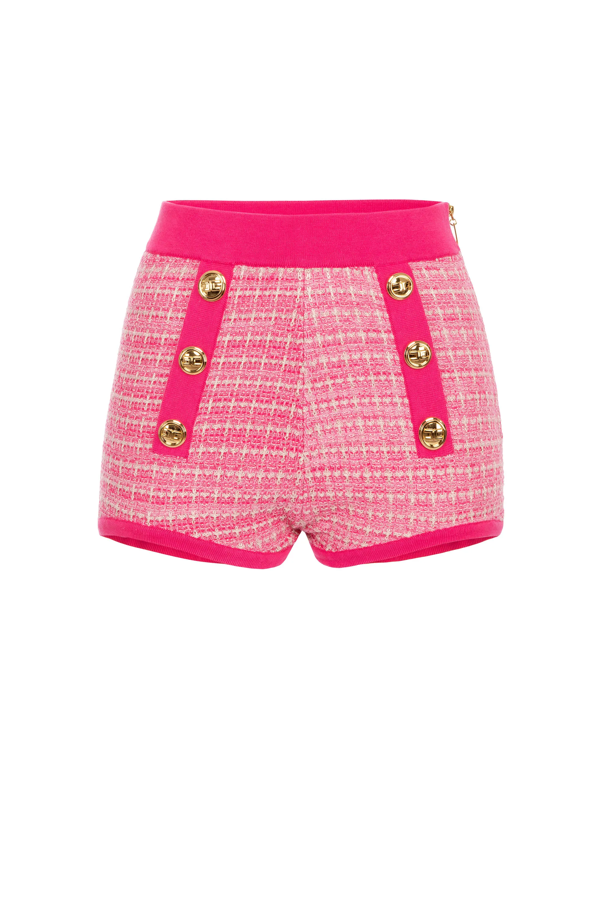 Shorts in lurex tweed