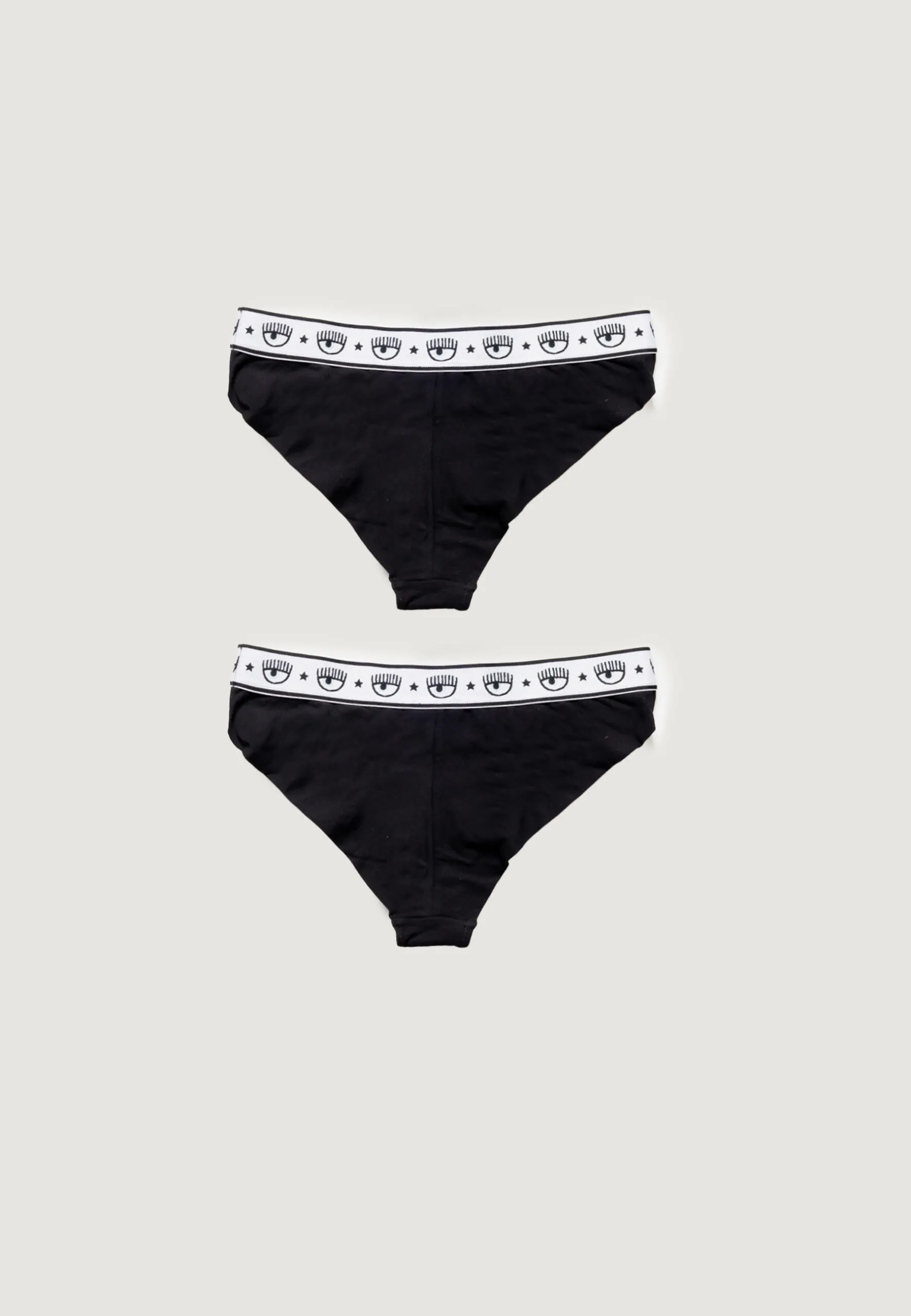 Slip e perizoma Chiara Ferragni BI-PACK BRAZILIAN BRIEF Nero