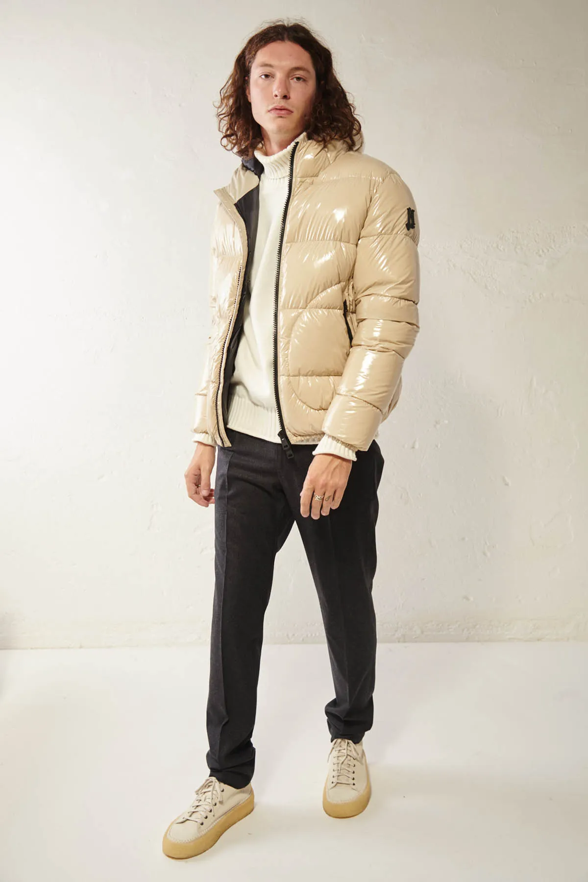 TAGLIATORE Pantalone jogger in lana NEWMAN