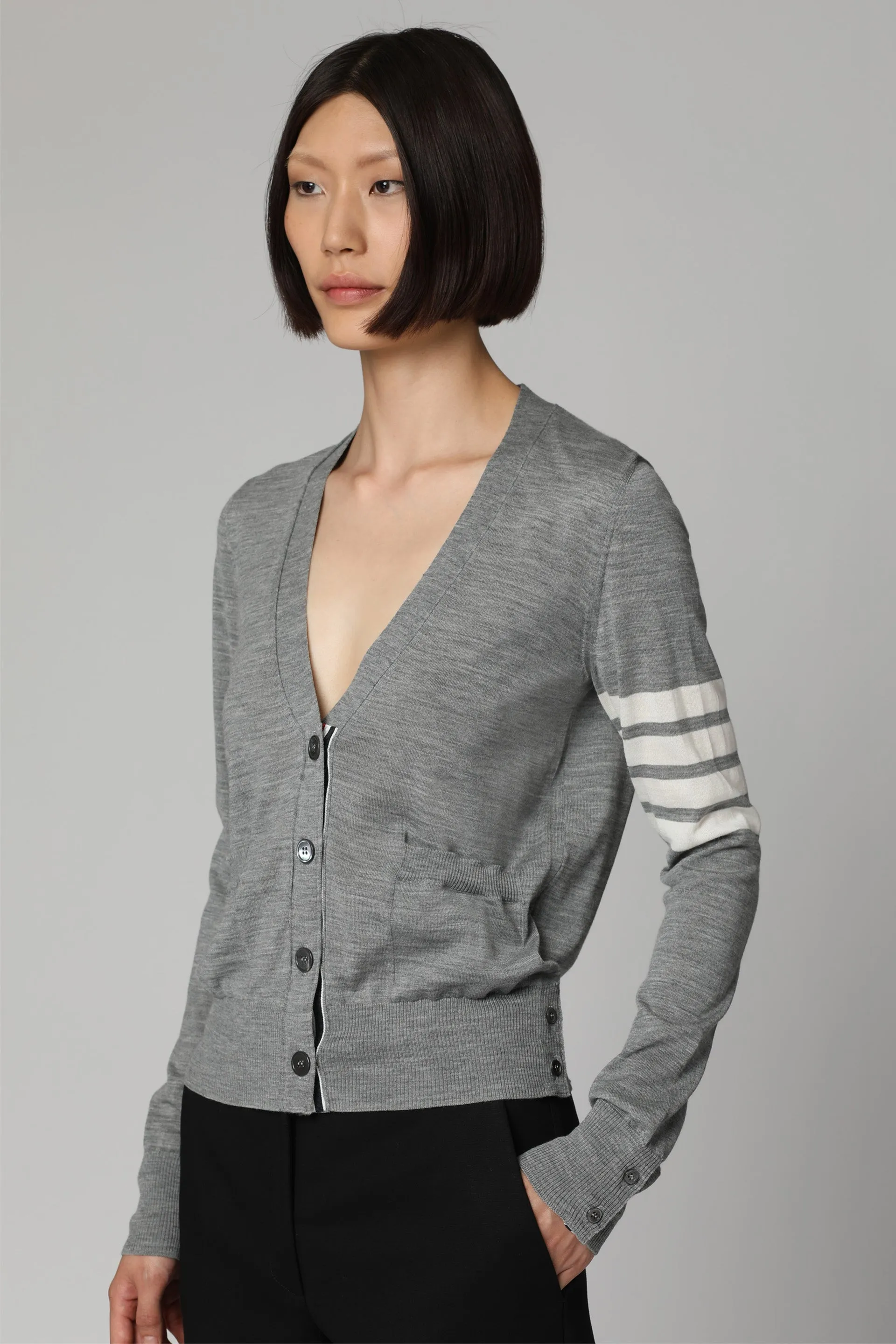 Thom Browne Cardigan in lana vergine