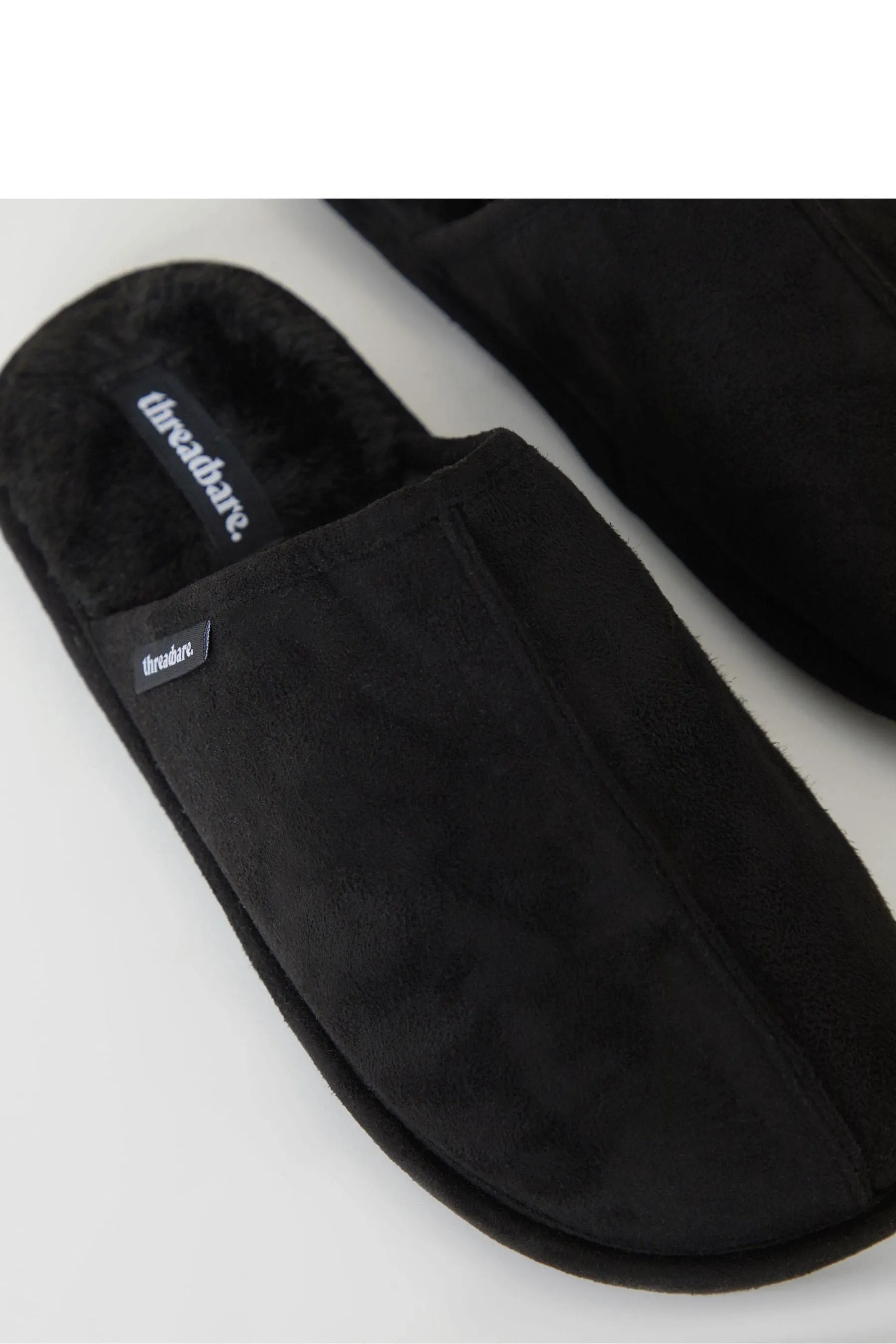 Threadbare - Pantofole in camoscio sintetico con fodera in pelliccia sintetica e Pantofole