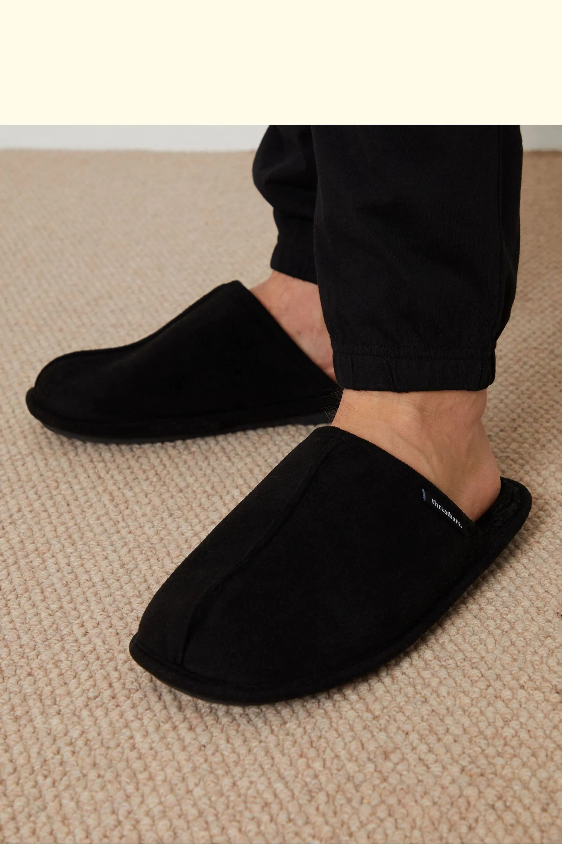 Threadbare - Pantofole in camoscio sintetico con fodera in pelliccia sintetica e Pantofole