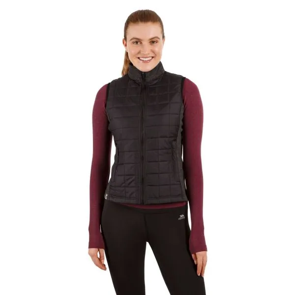 TRESPASS LYLA ACTIVE Black X gilet trapuntato donna
