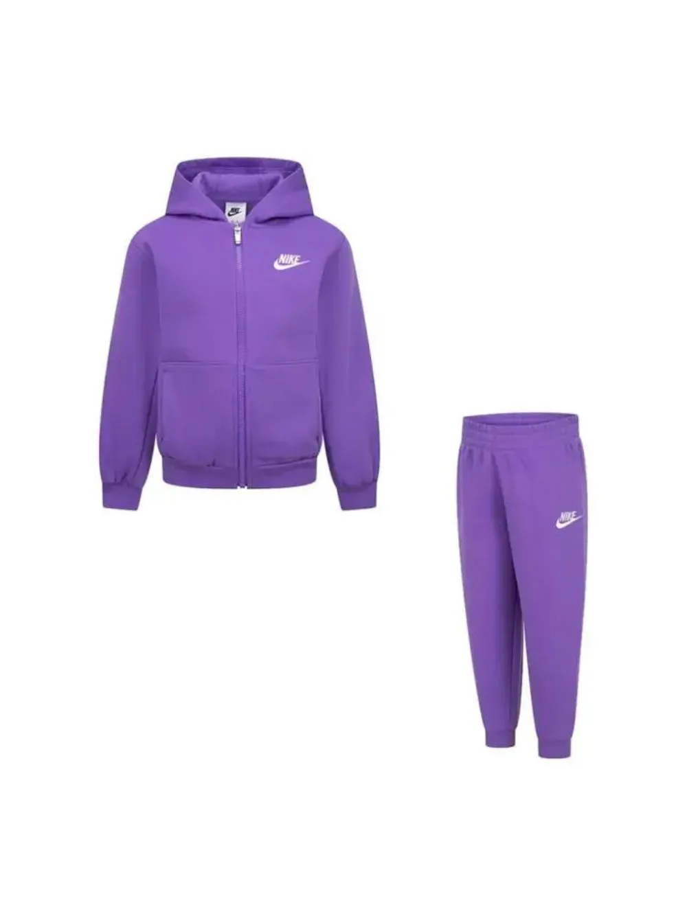 Tuta Nike Kid in felpa invernale full zip viola 86L445-PB7