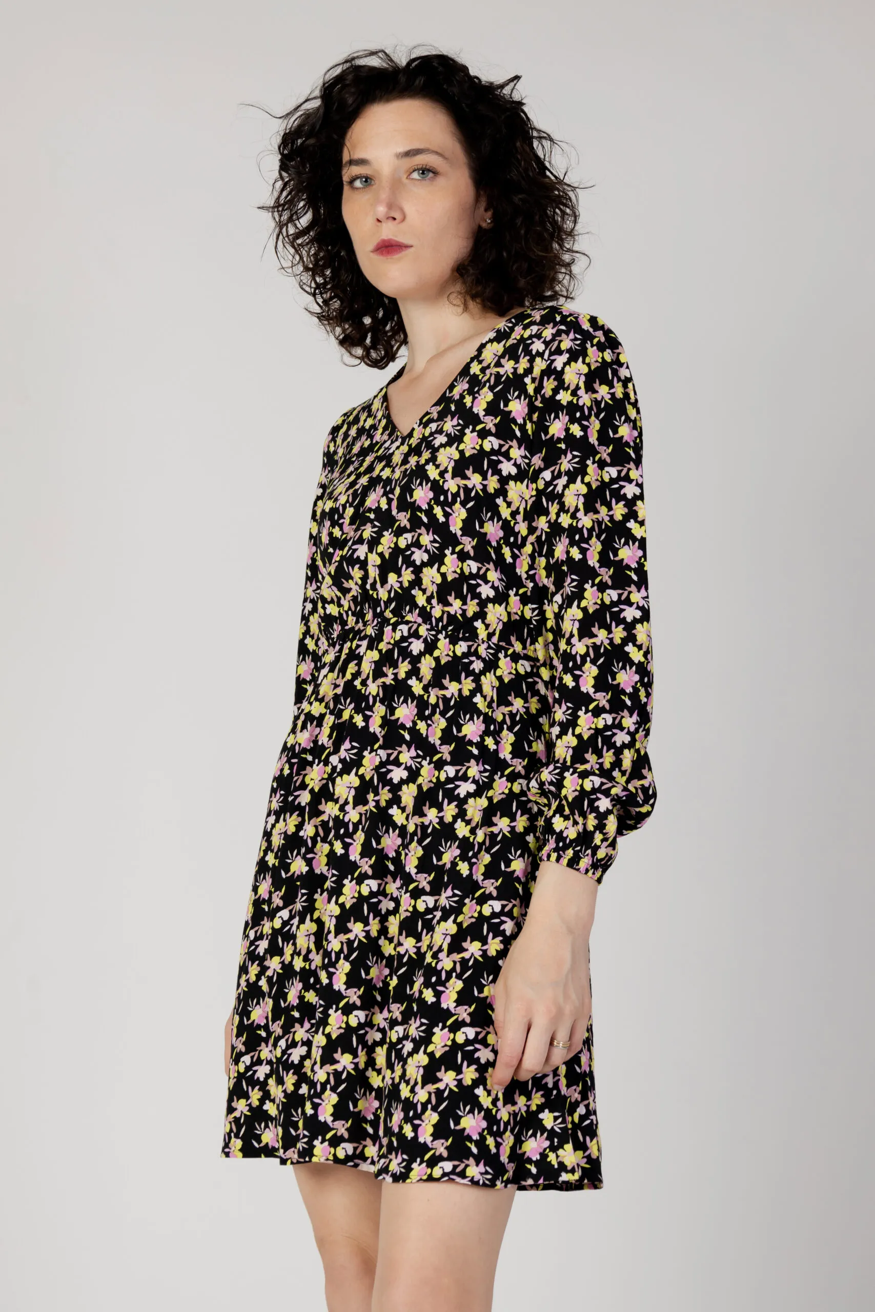 Vestito corto Jacqueline de Yong jdyevie l/s wvn Nero