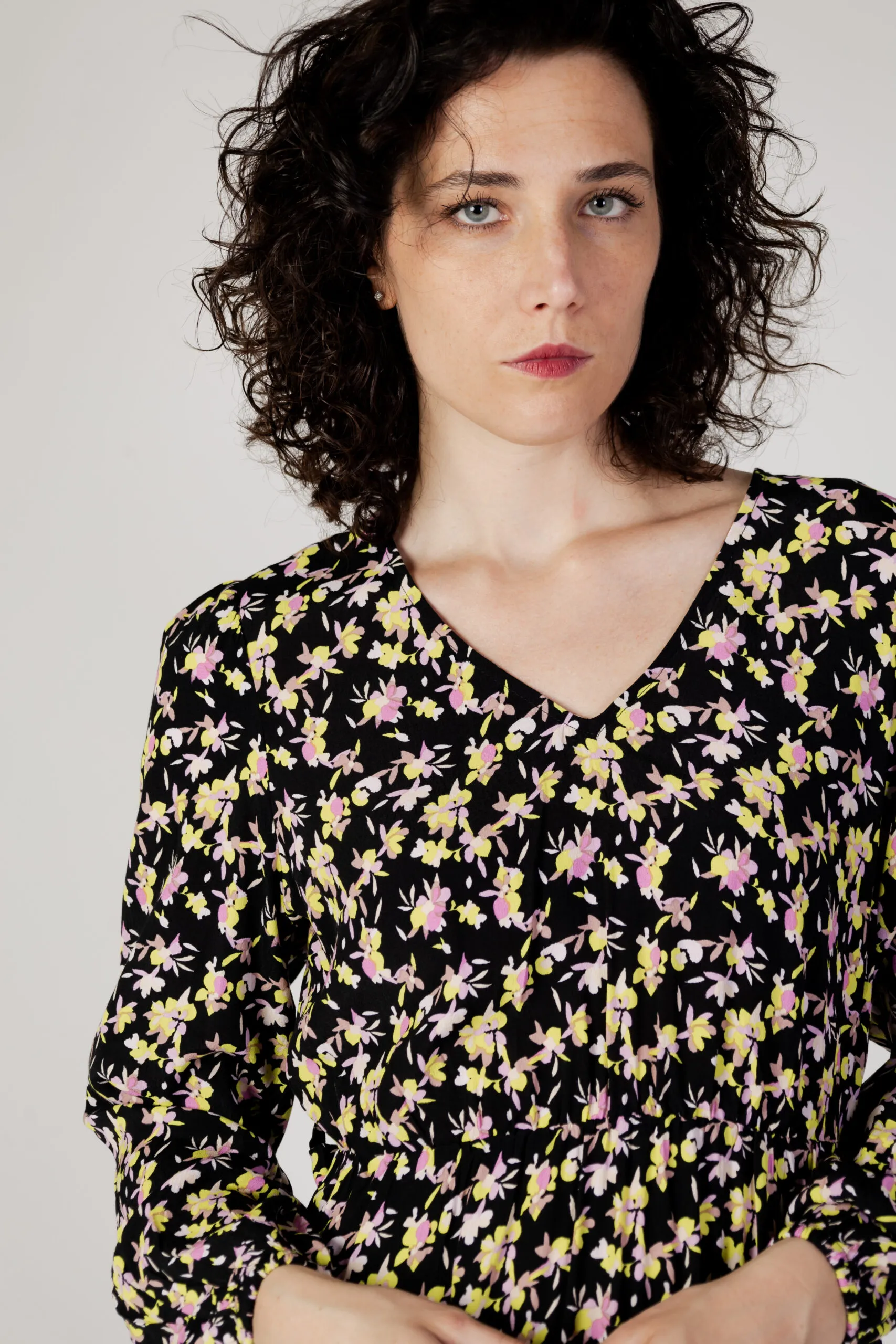 Vestito corto Jacqueline de Yong jdyevie l/s wvn Nero