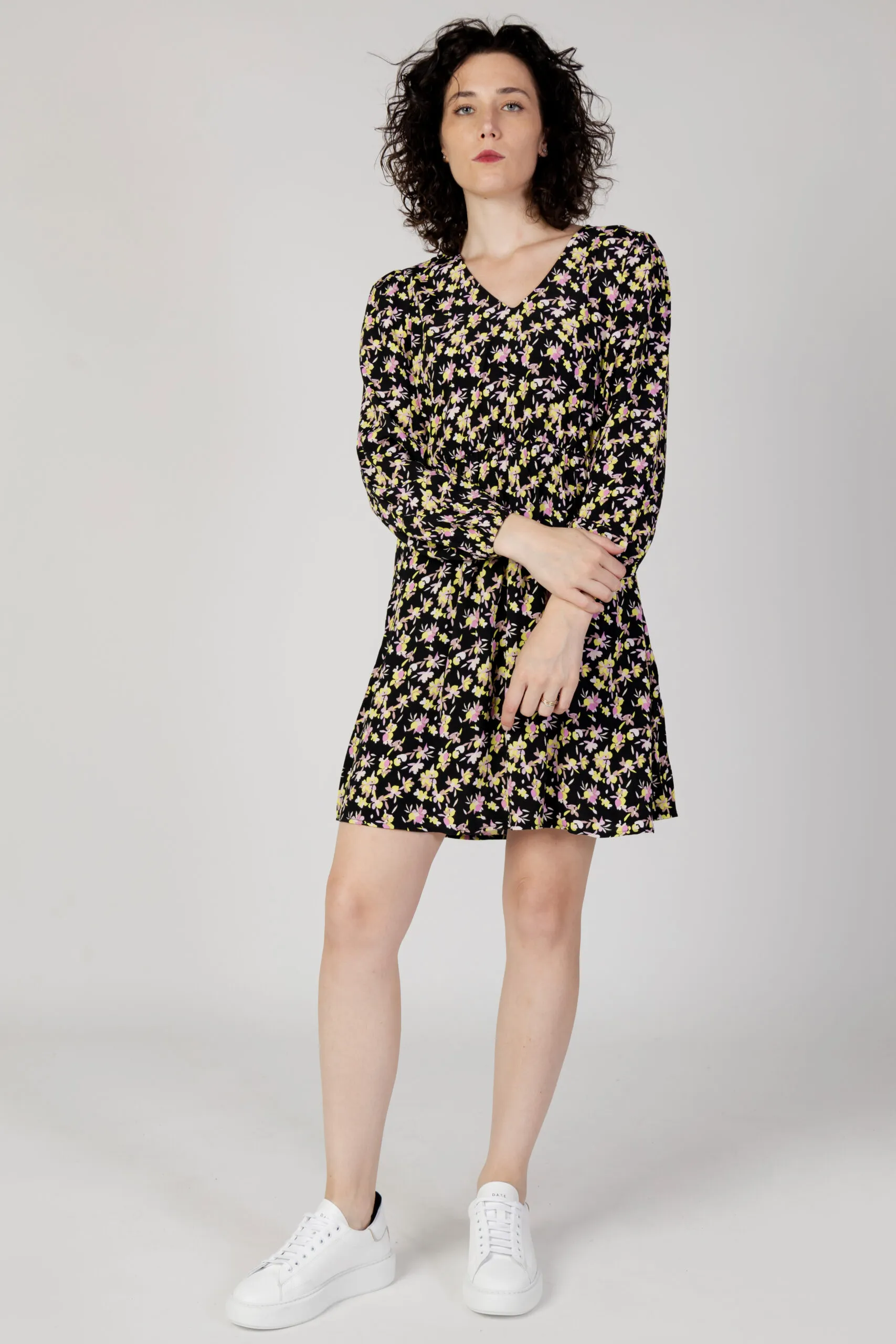 Vestito corto Jacqueline de Yong jdyevie l/s wvn Nero
