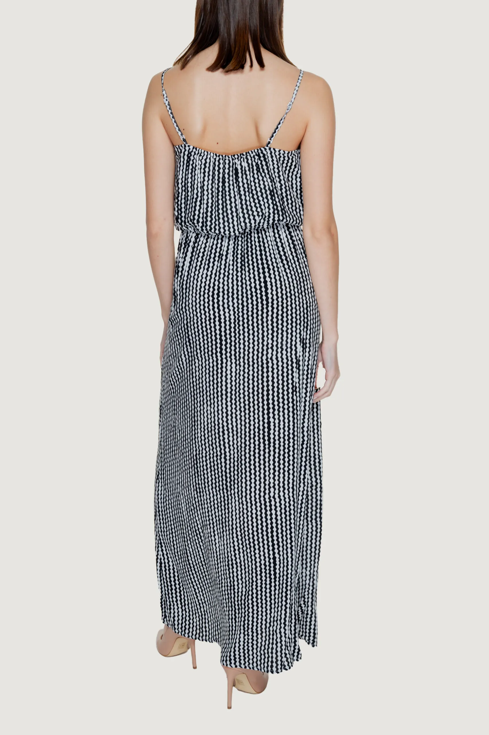 Vestito lungo Only NOVA LIFE STRAP MAXI DRESS AOP PTM Nero