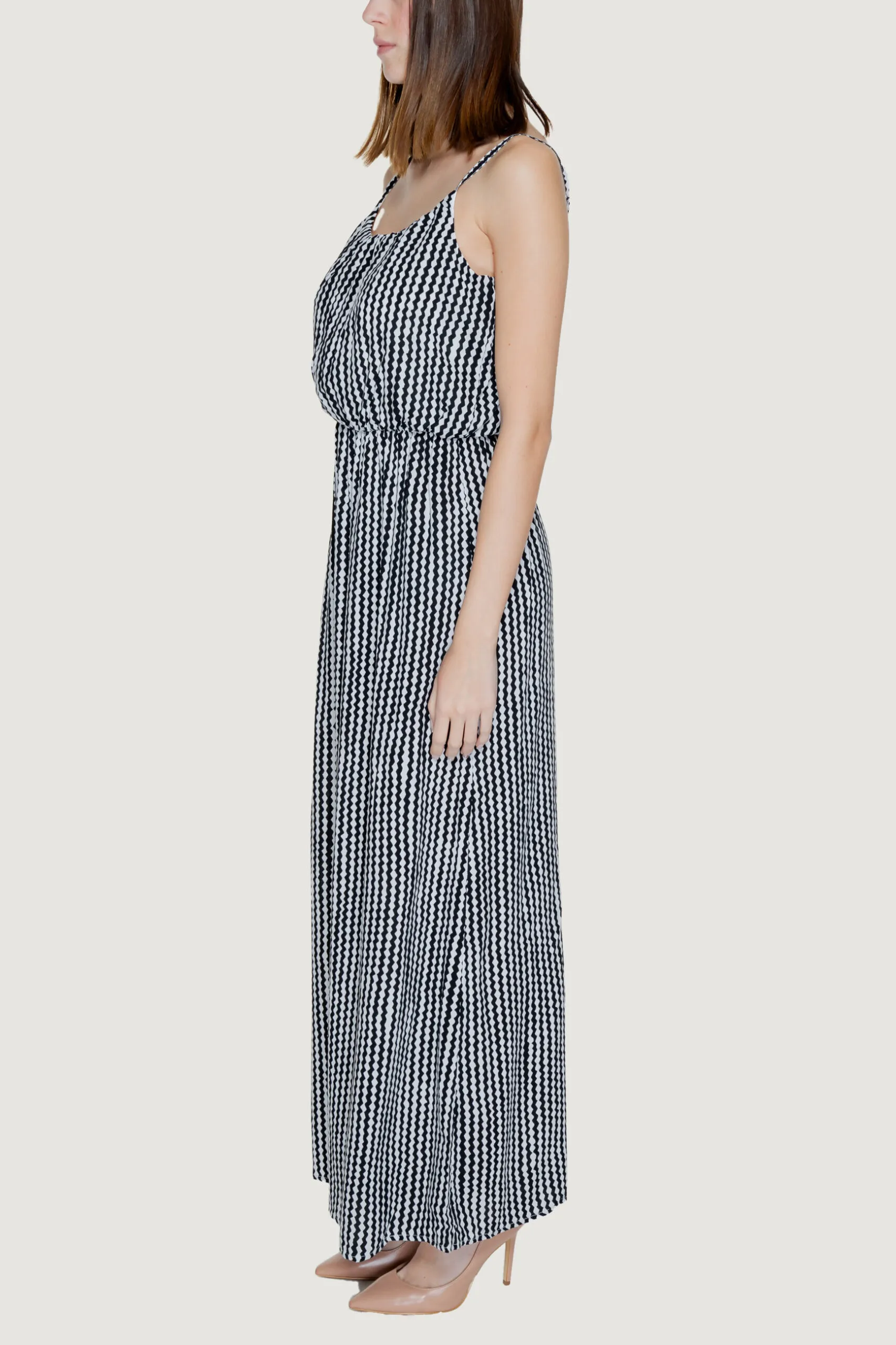 Vestito lungo Only NOVA LIFE STRAP MAXI DRESS AOP PTM Nero