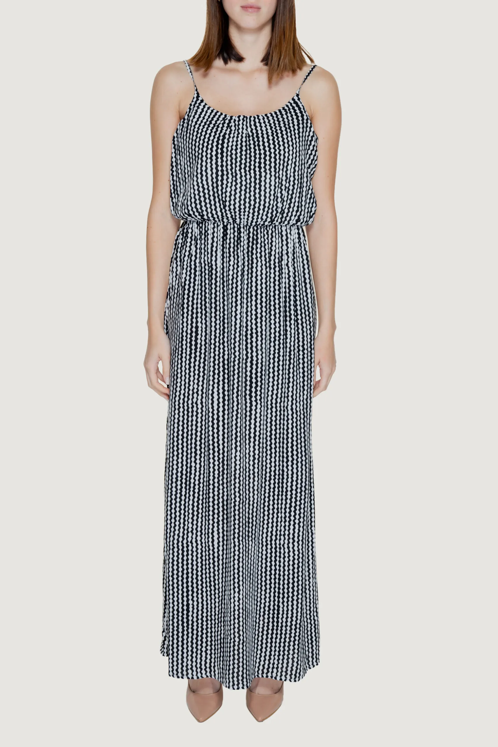 Vestito lungo Only NOVA LIFE STRAP MAXI DRESS AOP PTM Nero