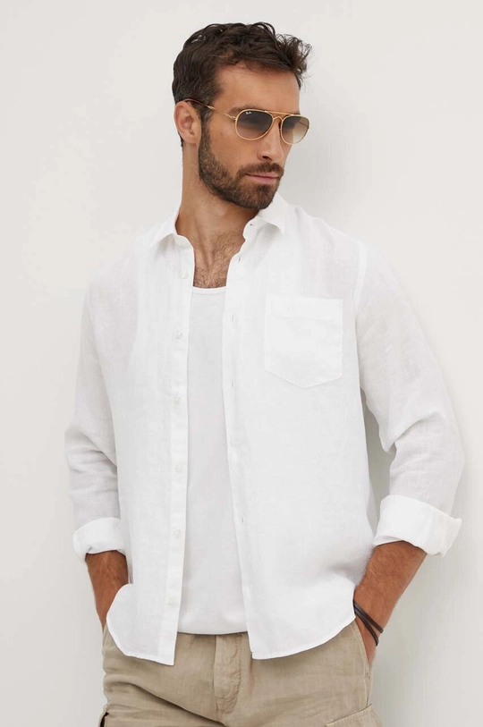 Vilebrequin camicia di lino CAROUBIS