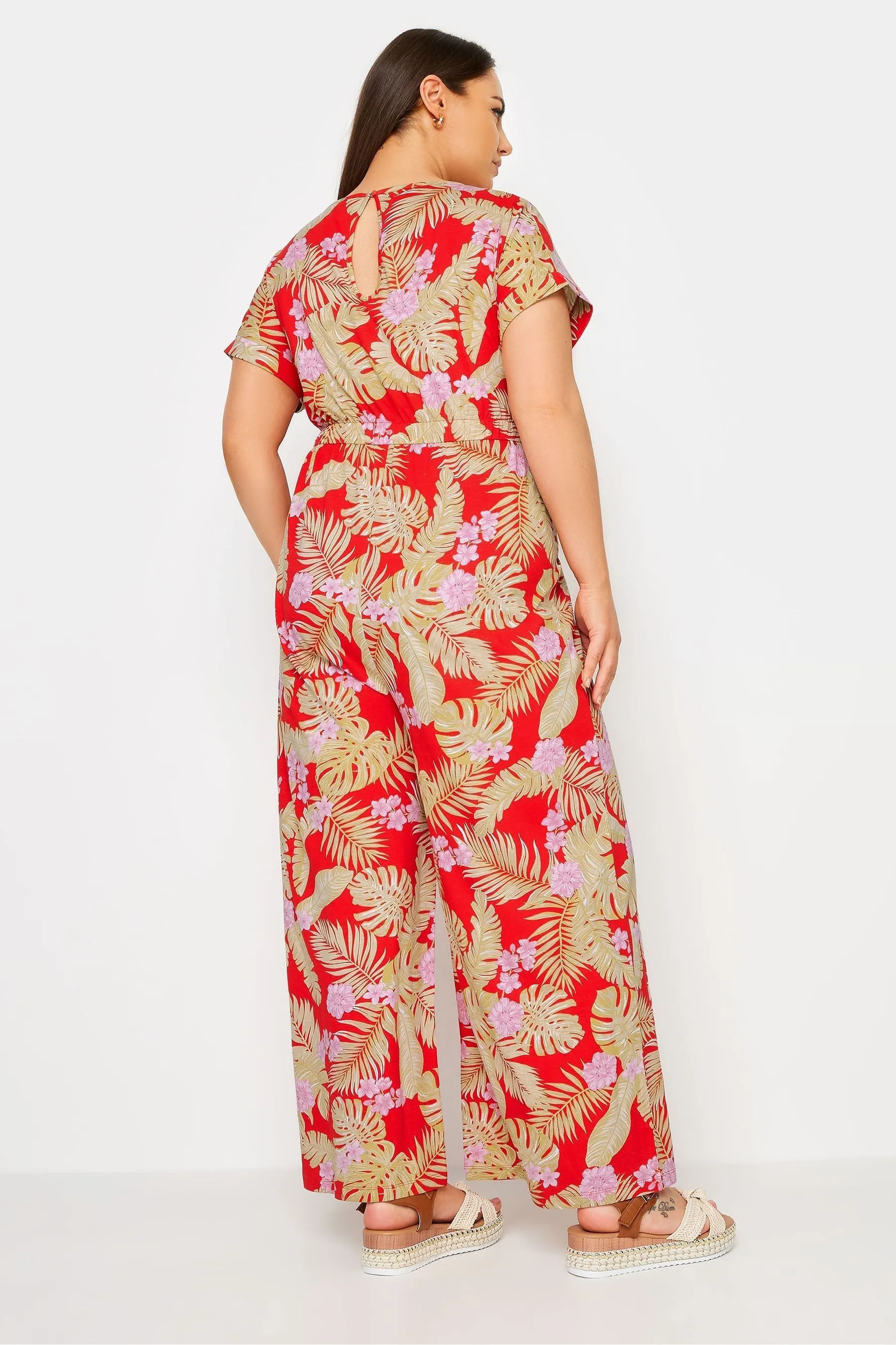 Yours Curve salopette lunga con coulisse